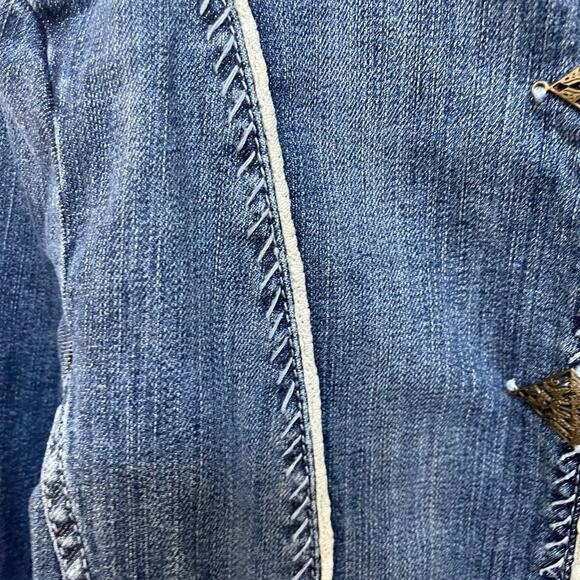 Reba Denim Jean Jacket Sz L - Picture 6 of 12